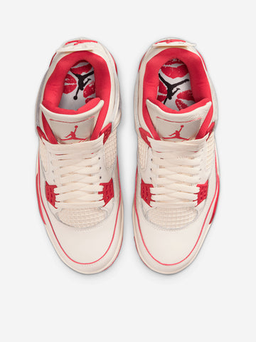 JORDAN W Air Jordan 4 Retro Valentine's Day 'Sierra Red' Bianco rosso