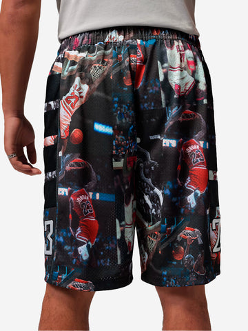 JORDAN Shorts Cat Scratch con stampa Flight Nero