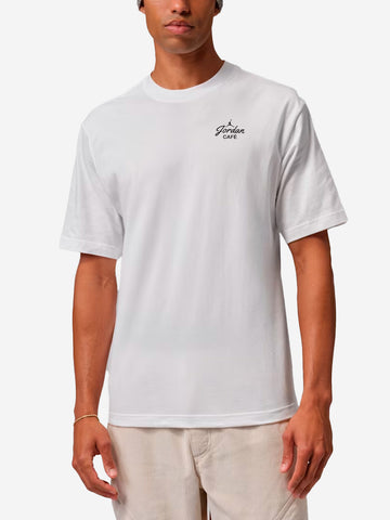 JORDAN T-shirt bianca 'Latte Art' con grafica AJ3 Bianco