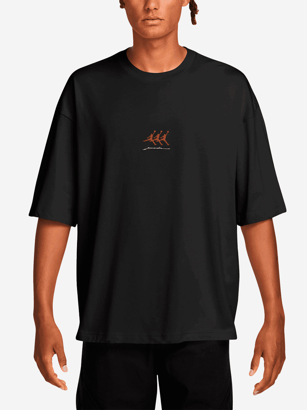 JORDAN T-shirt 'Flight' con grafica Nero Urbanstaroma