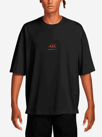 JORDAN T-shirt 'Flight' con grafica Nero