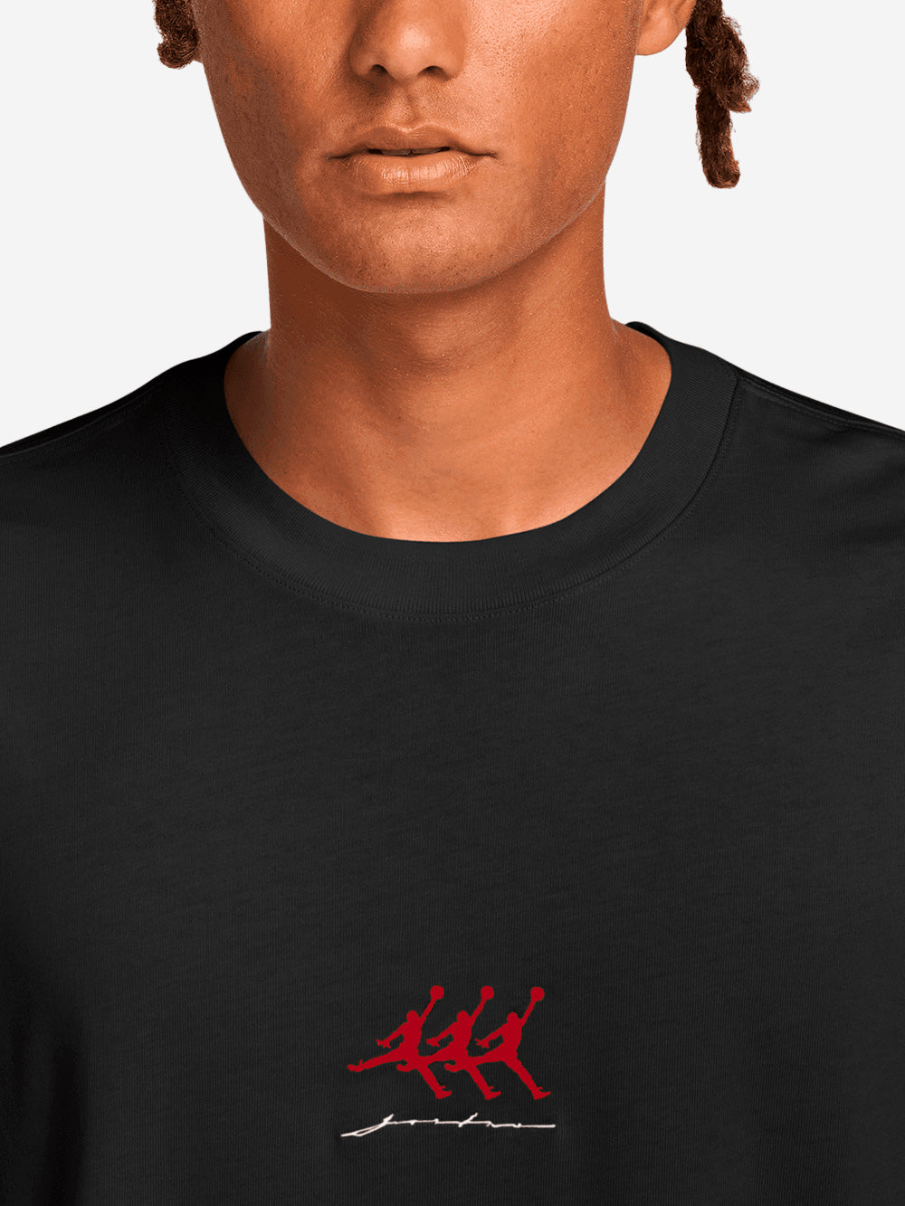 JORDAN T-shirt 'Flight' con grafica Nero Urbanstaroma