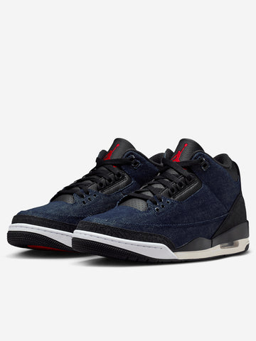 JORDAN Air Jordan 3 x Levi's 'Indigo Gym Red' Indigo