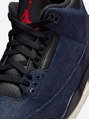 JORDAN Air Jordan 3 x Levi's 'Indigo Gym Red' Indigo