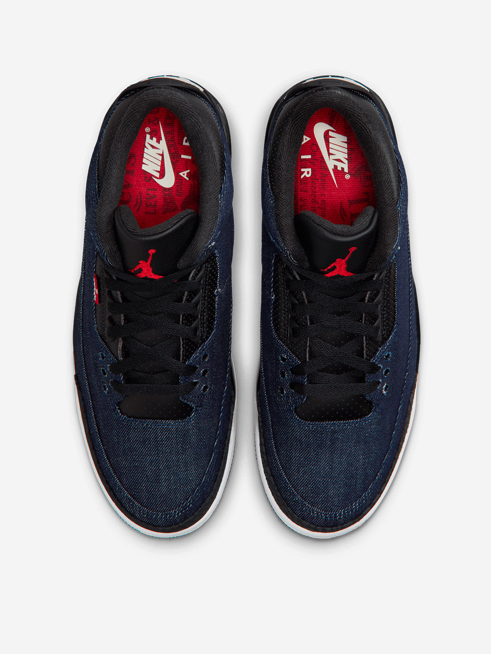 JORDAN Air Jordan 3 x Levi's 'Indigo Gym Red' Indigo Urbanstaroma