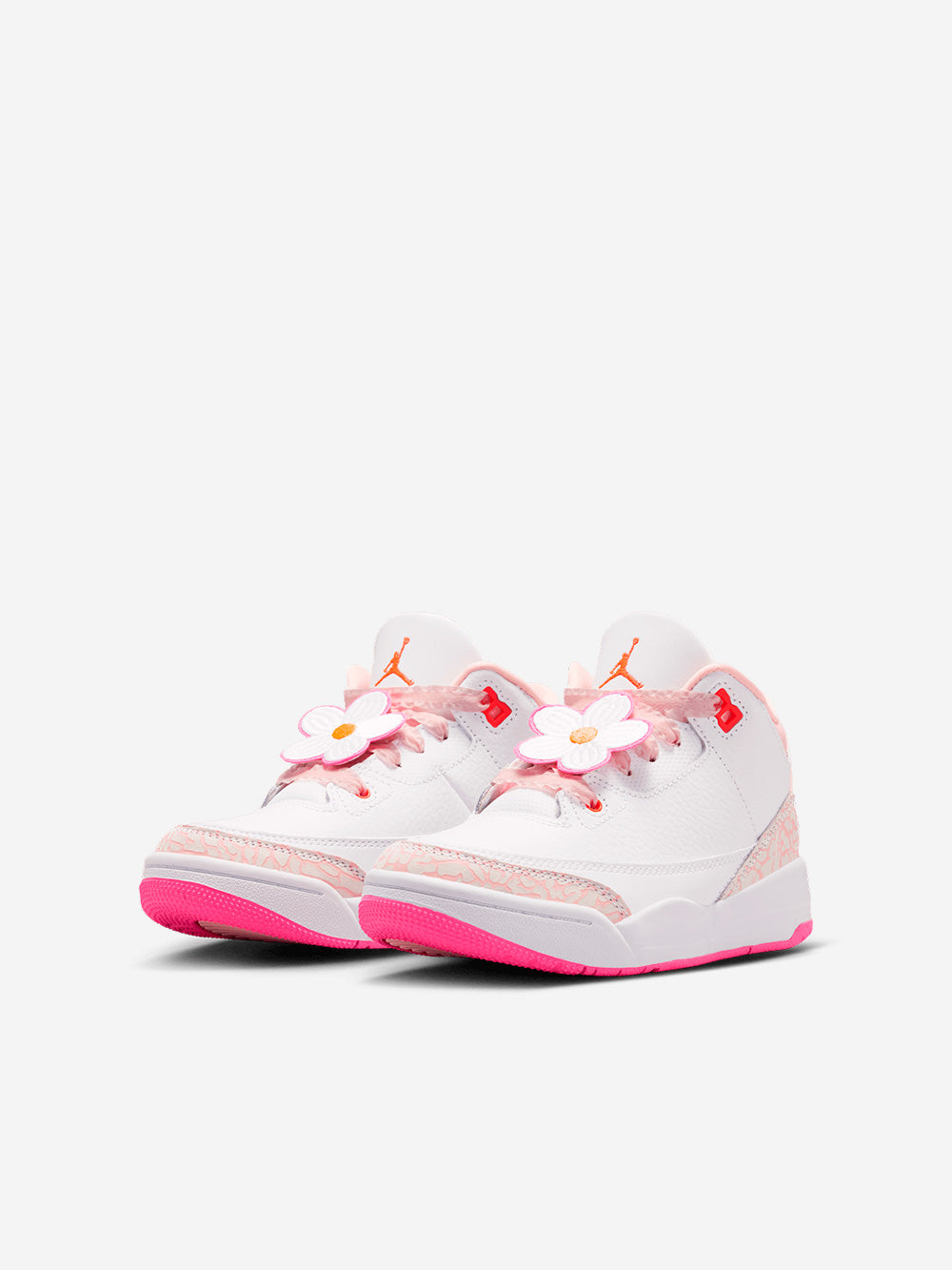 JORDAN Air Jordan 3 Retro 'Pearl Pink Hyper Orange' Bambini piccoli Bianco rosa Urbanstaroma