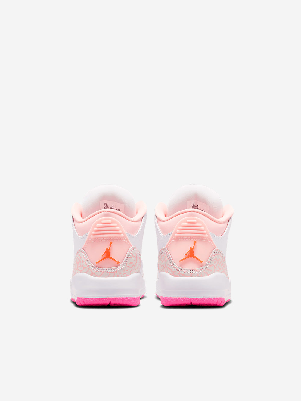 JORDAN Air Jordan 3 Retro 'Pearl Pink Hyper Orange' Bambini piccoli Bianco rosa Urbanstaroma