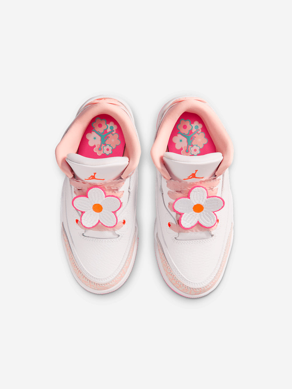 JORDAN Air Jordan 3 Retro 'Pearl Pink Hyper Orange' Bambini piccoli Bianco rosa Urbanstaroma