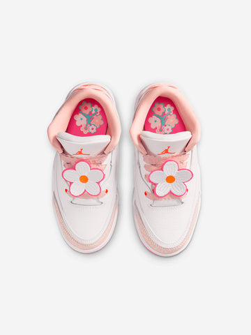 JORDAN Air Jordan 3 Retro 'Pearl Pink Hyper Orange' Bambini piccoli Bianco rosa