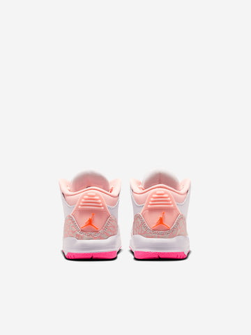 JORDAN Air Jordan 3 'Pearl Pink Hyper Orange' Baby e toddler Bianco rosa