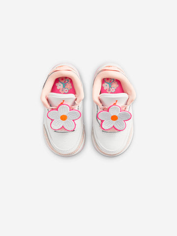 JORDAN Air Jordan 3 'Pearl Pink Hyper Orange' Baby e toddler Bianco rosa