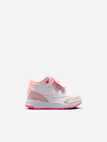 JORDAN Air Jordan 3 'Pearl Pink Hyper Orange' Baby e toddler Bianco rosa