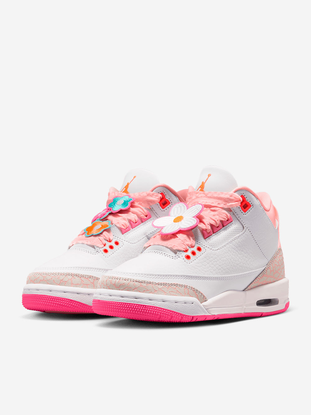 JORDAN Air Jordan 3 'Pearl Pink Hyper Orange' Big Kids Bianco rosa Urbanstaroma