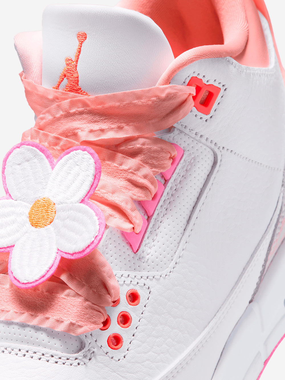 JORDAN Air Jordan 3 'Pearl Pink Hyper Orange' Big Kids Bianco rosa Urbanstaroma
