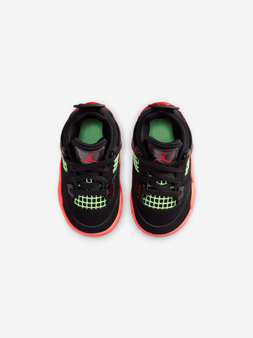 JORDAN Air Jordan 4 Retro 'Black Infrared 23' (TD) Nero arancio
