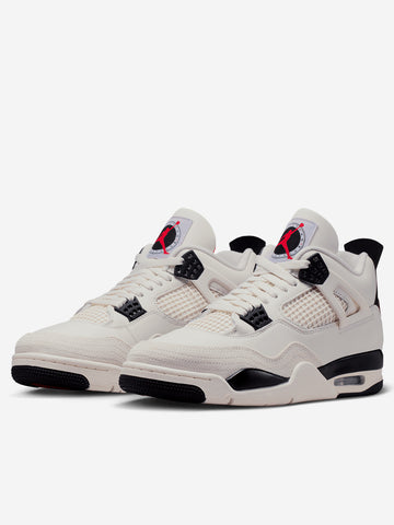 JORDAN Air Jordan 4 Retro OG 'Flight Club' Sail University Red Bianco nero