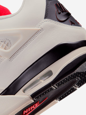 JORDAN Air Jordan 4 Retro OG 'Flight Club' Sail University Red Bianco nero