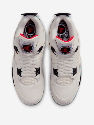 JORDAN Air Jordan 4 Retro OG 'Flight Club' Sail University Red Bianco nero