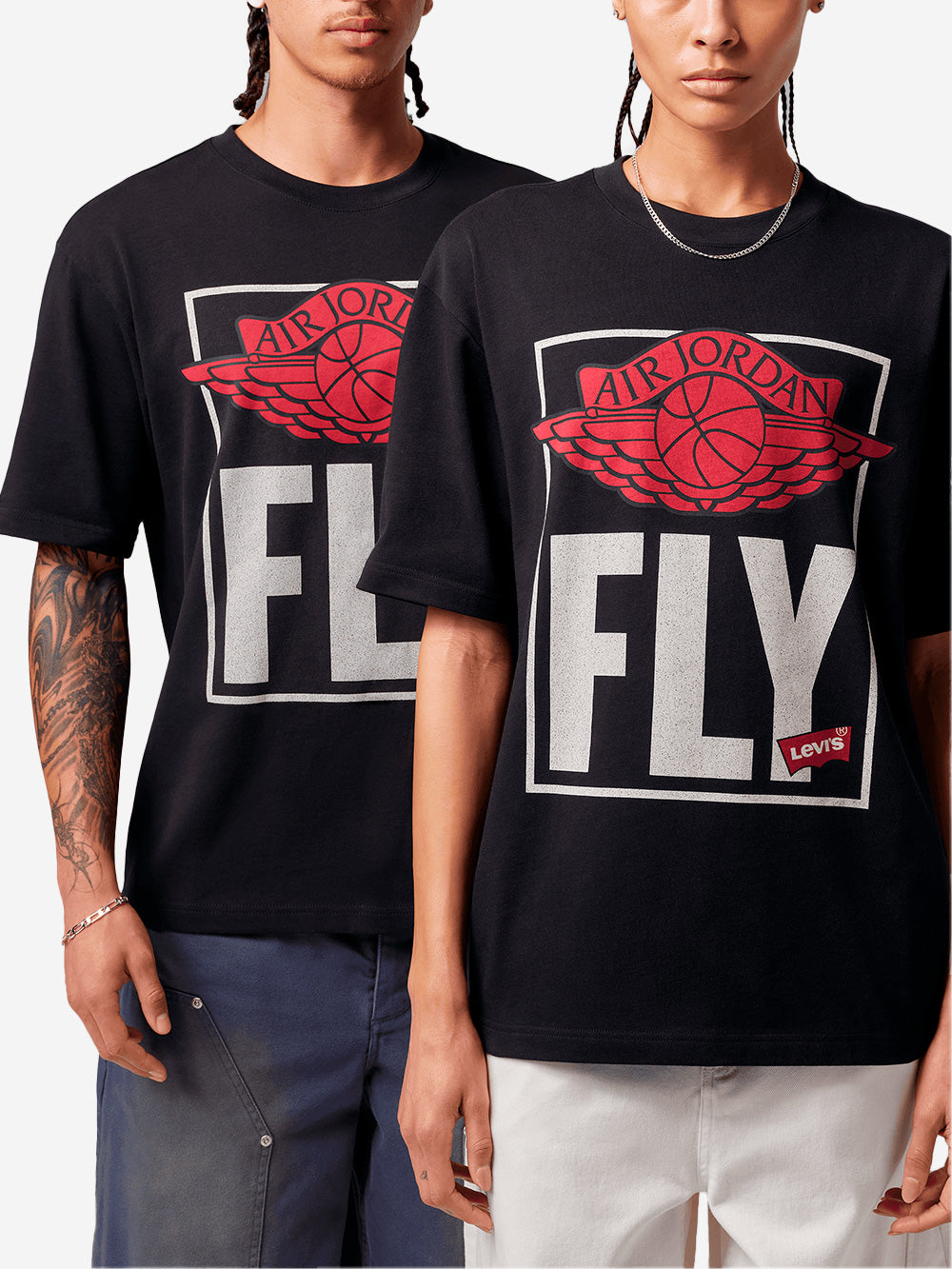 JORDAN T-shirt nera x Levi's Nero Urbanstaroma