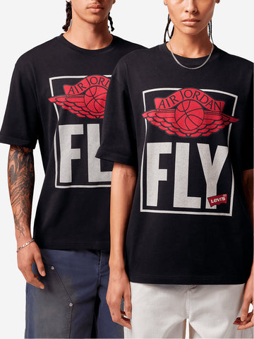 JORDAN T-shirt nera x Levi's Nero