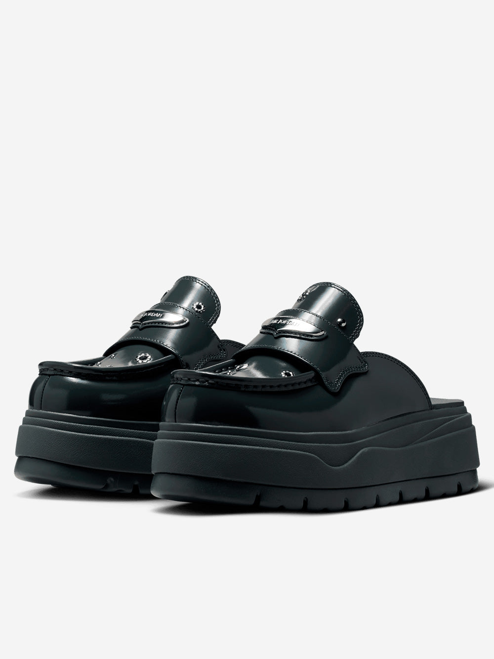 JORDAN W Air Jordan mule in nero con applicazioni Nero Urbanstaroma