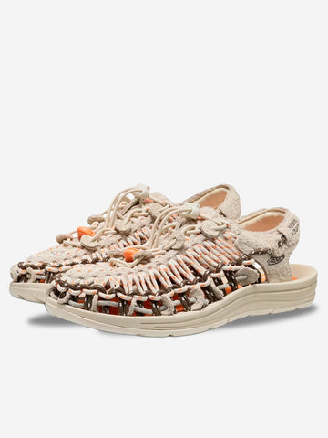 KEEN Uneek Lea Tangerine Cream x Henrik Vibskov Bianco arancio