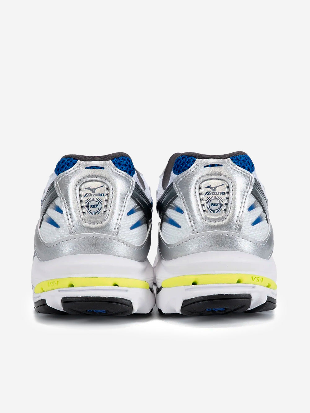 MIZUNO SL Wave Rider 10 bianche e argento con blu Bianco blu Urbanstaroma