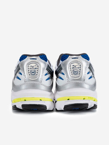 MIZUNO SL Wave Rider 10 bianche e argento con blu Bianco blu