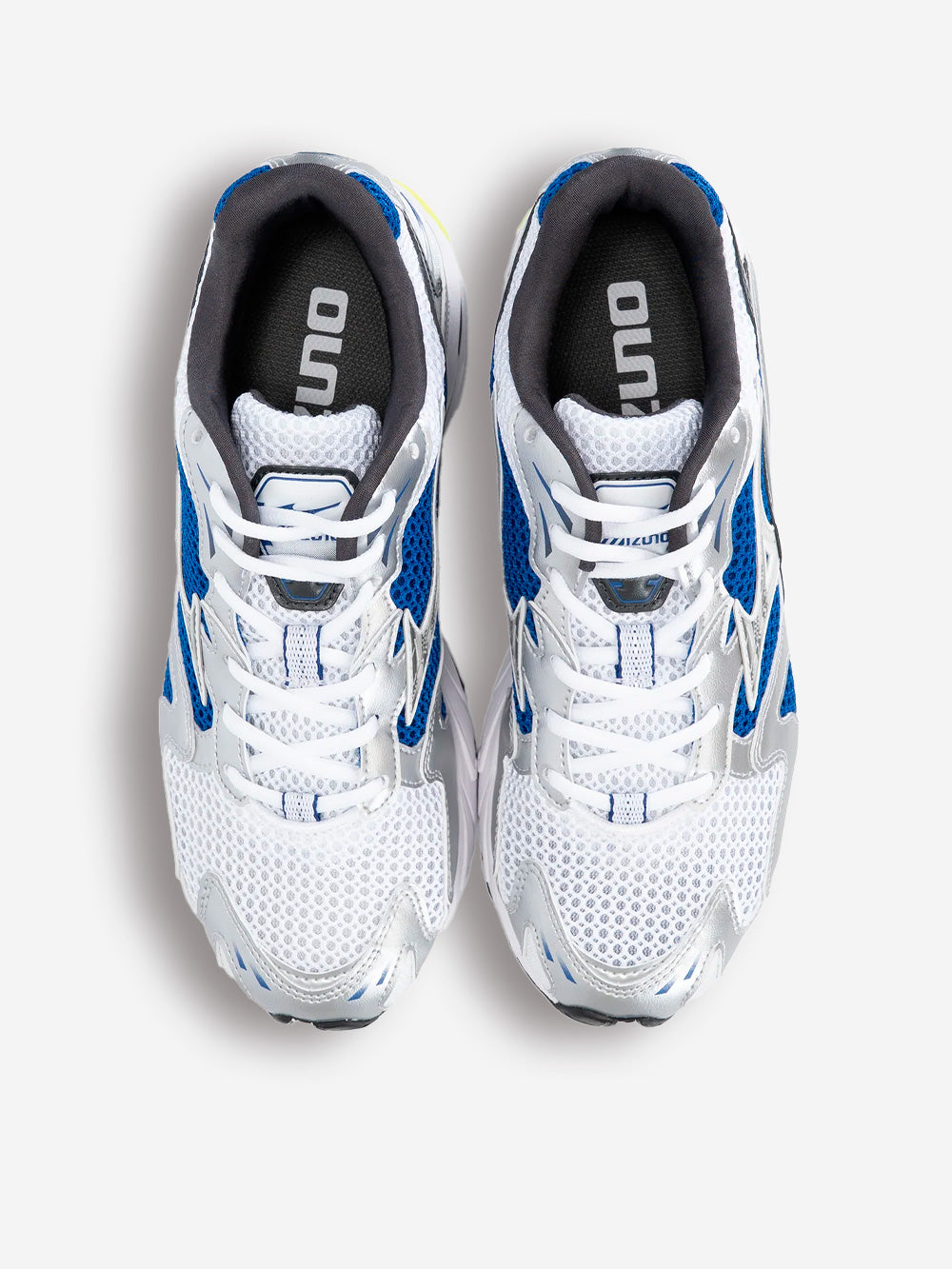 MIZUNO SL Wave Rider 10 bianche e argento con blu Bianco blu Urbanstaroma