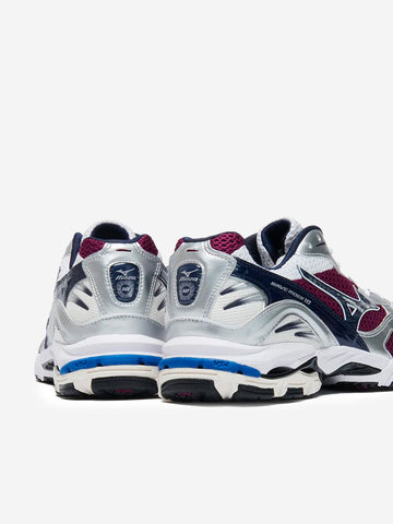 MIZUNO Wave Rider 10 bianche con blu e viola Multicolor