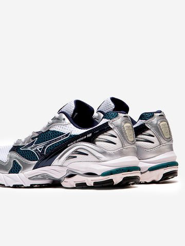 MIZUNO Wave Rider 10 bianche e blu Bianco blu