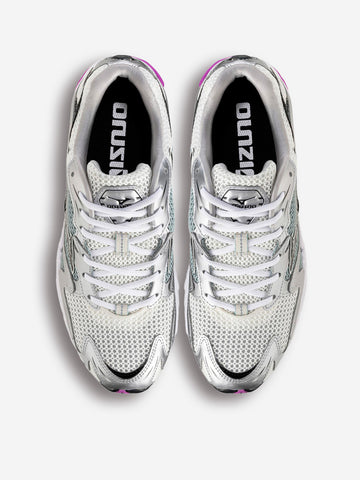 MIZUNO SL Wave Rider 10 bianche e nere con slate blue Multicolor