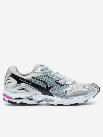 MIZUNO SL Wave Rider 10 bianche e nere con slate blue Multicolor
