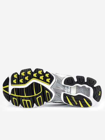 MIZUNO SL Wave Rider 10 bianche e argento con lime Multicolor