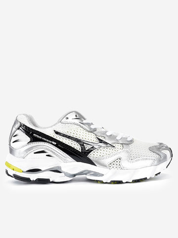 MIZUNO SL Wave Rider 10 bianche e argento con lime Multicolor