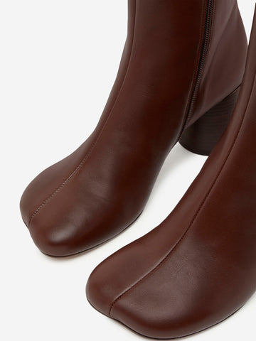 MM6 MAISON MARGIELA Stivaletti anatomici marroni in nappa Marrone