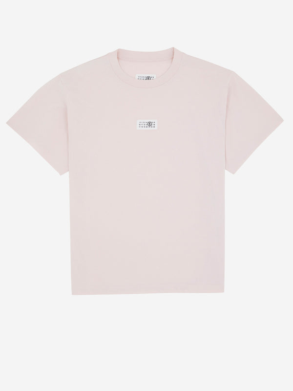MM6 MAISON MARGIELA Pink cotton relaxed fit numeric T-shirt