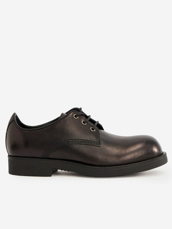 MM6 MAISON MARGIELA Black leather derby with stitch SH1WQ0007