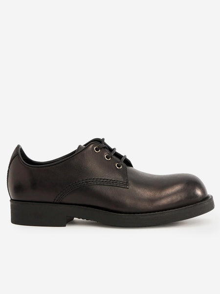MM6 MAISON MARGIELA Black leather derby with stitch SH1WQ0007