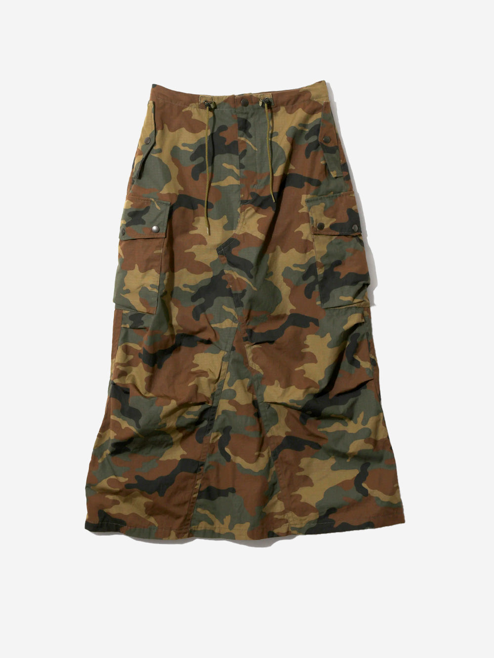 NEEDLES Gonna lunga svasasta camouflage in cotone ripstop Camouflage Urbanstaroma