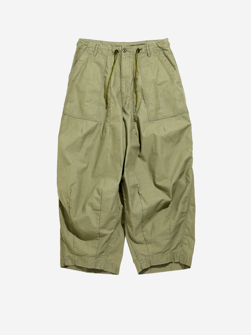 NEEDLES Pantaloni HD Fatigue balloon verde oliva Oliva Urbanstaroma