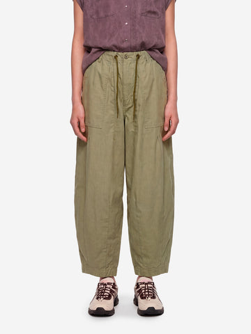 NEEDLES Pantaloni HD Fatigue balloon verde oliva Oliva