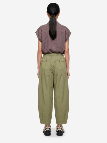 NEEDLES Pantaloni HD Fatigue balloon verde oliva Oliva