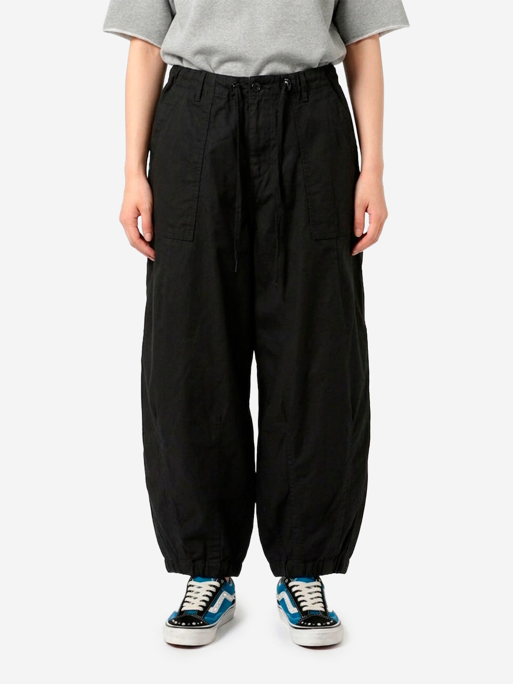 NEEDLES Pantaloni HD Fatigue balloon neri Nero Urbanstaroma