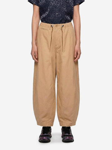 Pantalones militares HD en sarga de algodón beige