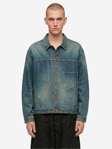 Chaqueta vaquera índigo con metraje