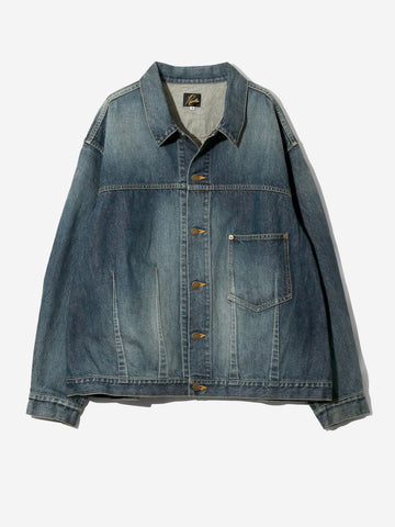 Chaqueta vaquera índigo con metraje