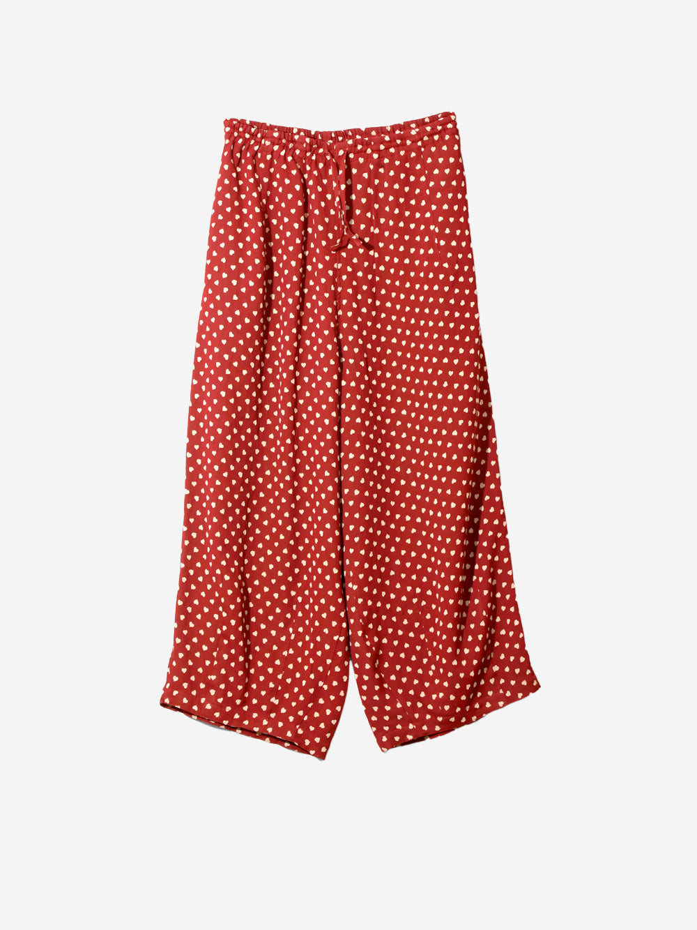 NEEDLES Pantaloni HD in misto rayon con jacquard a cuori Rosso bianco Urbanstaroma