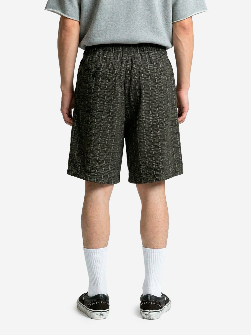 NEEDLES Shorts HD in misto cupro con jacquard ratine grigio Urbanstaroma