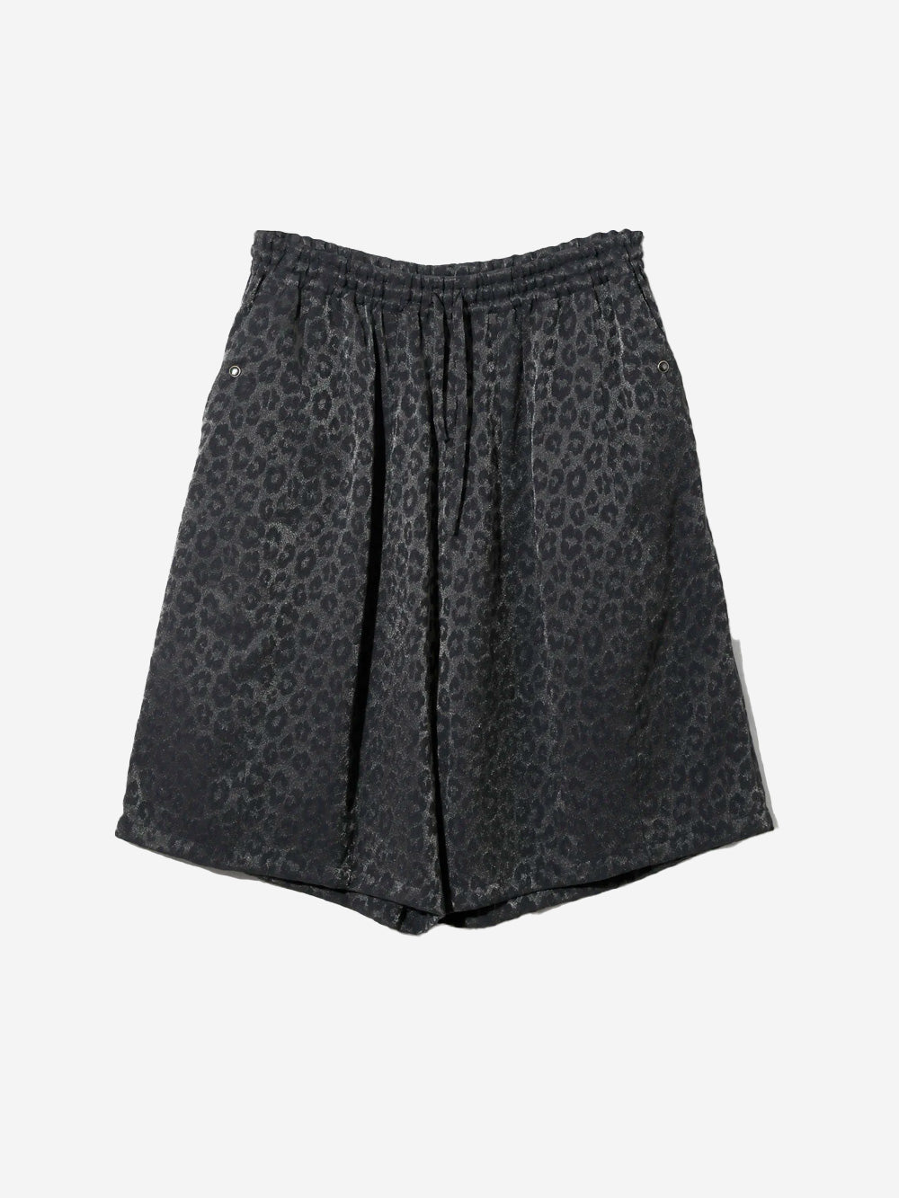 NEEDLES Shorts HD String Cowboy in jacquard di rayon leopardato Navy Urbanstaroma